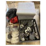 Kitchen scales, water bottles, coffee mugs, Kitchen scales, water bottles, coffee mugs,