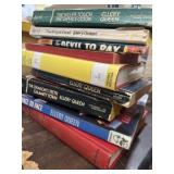 Stack of Ellery Queen novels hard and paper back Stack of Ellery Queen novels hard and paper back