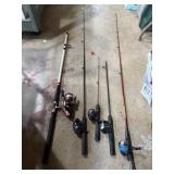 5 fishing rods and reels 2 are missing end 5 fishing rods and reels 2 are missing end