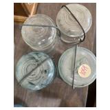 (4) seal lock jars Atlas and Ball (4) seal lock jars Atlas and Ball