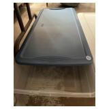 Under the bed storage tote with lid like new Under the bed storage tote with lid like new