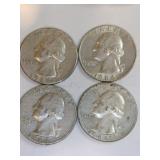 4 1964 silver quarters 4 1964 silver quarters