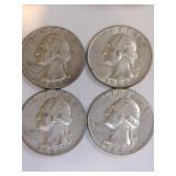 4 1964 silver quarters 4 1964 silver quarters
