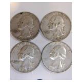 1960,1963  silver quarters 1960,1963  silver quarters