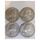 1960, 1962 silver quarters 1960, 1962 silver quarters