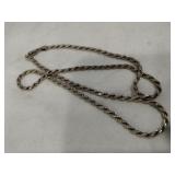 Silver rope chain Mark 925 (11.8g) Silver rope chain Mark 925 (11.8g)