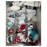 Tote of Christmas ornaments Tote of Christmas ornaments