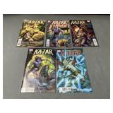 Marvel Comics Kazar Series of 5 Marvel Comics Kazar Series of 5