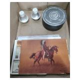 Vintage cards, pictures,  salt and pepper shaker Vintage cards, pictures,  salt and pepper shaker