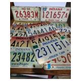 16  various years Indiana plates 16  various years Indiana plates