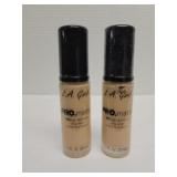 2 LA girls pro matte foundation medium beige 1oz 2 LA girls pro matte foundation medium beige 1oz