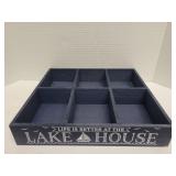 Lake House wooden tray 11x10x2 Lake House wooden tray 11x10x2