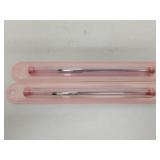 2 Olive & June nail grooming clean up brushes 2 Olive & June nail grooming clean up brushes