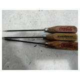 3 Ice picks  Coke John Deere Pepsi 3 Ice picks  Coke John Deere Pepsi