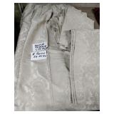 French Damask curtains six panels 58x24x42 French Damask curtains six panels 58x24x42