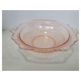 P8nk depression glass serving bowl 11in P8nk depression glass serving bowl 11in