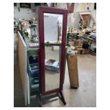 Stand up mirror jewelry box 56 in tall Stand up mirror jewelry box 56 in tall