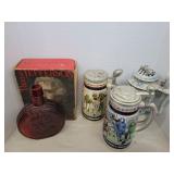 3 Avon Steins & 1st edition Wheaton/Nuline 3 Avon Steins & 1st edition Wheaton/Nuline