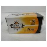 Armscor 22 FMJ 40 grain 50 rounds Armscor 22 FMJ 40 grain 50 rounds