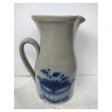 Salmon Stone ware  pitcher 9 in tall Salmon Stone ware  pitcher 9 in tall