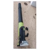 Sunjoe battery powered 24v leaf blower with