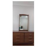 Bassett furniture 6 drawer dresser with mirror