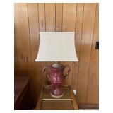 Pair of ceramic base MCM style lamps excellent