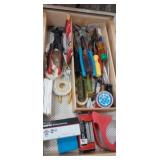 Tools, tape, and other items