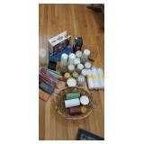 Unused candle collection large assortment