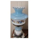 Budoir floral lamp glass shade