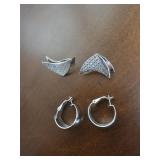 Trifari and Emmons Earrings 2 Pairs