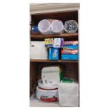 Kitchen disposables, zip lock bags and napkins