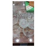 Crystal candy dishes and decrotive glass ware