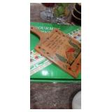 Decorative cutting board and chip and dip server