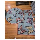 2 Butterfly rugs