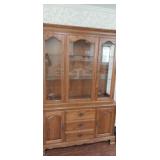 Tell City China Cabinet 2 piece excellent!