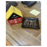 1968 Dankin School bank and commemorative ashtray