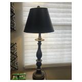 Matte black 32 inch tall desk lamp