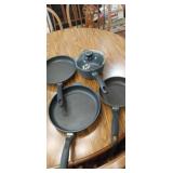 Swiss Diamond cookware 3 Swiss made skillets and