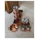 Collection of copper and copper plated items
