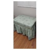 Green floral Ottoman/bench