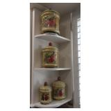 Lefton fruit design canister set