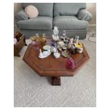 Wooden sofa table no contents approximately 40x40
