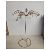 Vintage Metal Jewelry tree 20in
