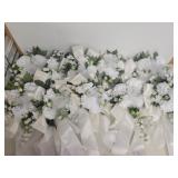 24 Vintage Wedding pew bouquets 20in