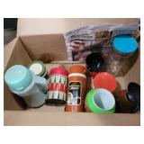 Aladdin, thermos, cups