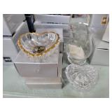 8 Mikasa candy dishes & small hurricane 5in