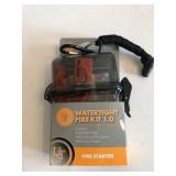 New watertight fire starter kit