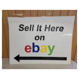 Sell it Here on Ebay double sided metal sign