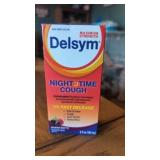 Delsym nighttime cough relief. Mixed berry